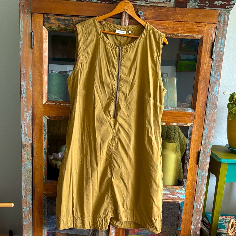 Mustard Sleeveless Dress
